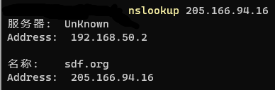 nslookup